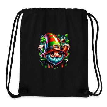 St Patrick's Day Gnome T Shirt Design - Stanley/Stella Recycled Gym Bag - black - Front