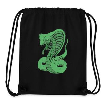 Cobra paint green - Stanley/Stella Recycled Gym Bag - black - Front