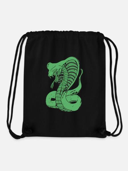 Cobra paint green - Stanley/Stella Recycled Gym Bag - black