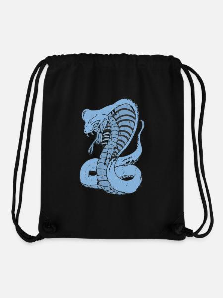 Cobra paint blue - Stanley/Stella Recycled Gym Bag - black