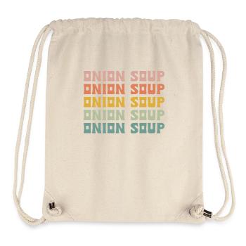 Soupe à l’oignon - Sac à cordon recyclé Stanley/Stella - blanc naturel - Devant