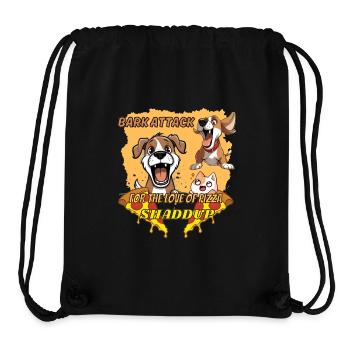 BARK ATTACK - Stanley/Stella Recycled Gym Bag - black - Front