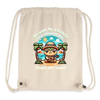 Me and my Ukelele - Stanley/Stella Recycled Gym Bag - natural - Front