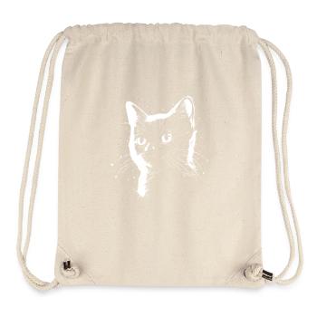 Cat Drawing - Stanley/Stella Recycled Gym Bag - natural - Front