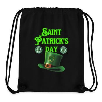 St. Patrick's Tag - Stanley/Stella recycelter Gym Bag - Schwarz - Vorne