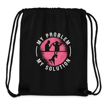 Indoor Climbing My Problem My Pictogram Mom Dad - Stanley/Stella recycelter Gym Bag - Schwarz - Vorne