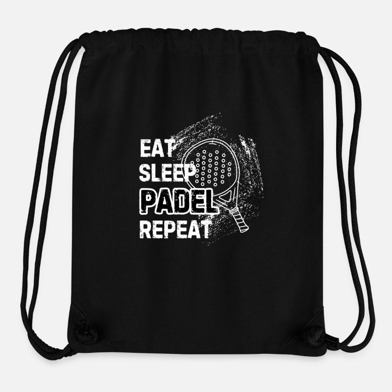 Eat Sleep Padel Repeat - Stanley/Stella recycelter Gym Bag - Schwarz
