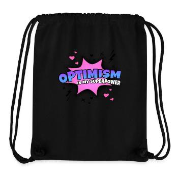 Optimism is my superpower trait - Stanley/Stella Recycled Gym Bag - black - Front