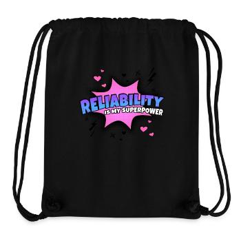 Reliability is my superpower trait - Stanley/Stella Recycled Gym Bag - black - Front