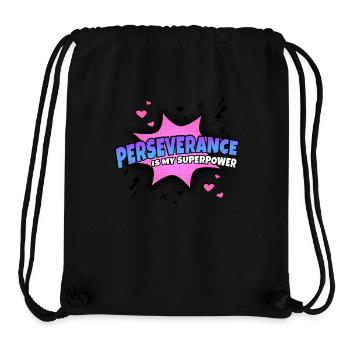 Perseverance is my superpower trait - Stanley/Stella Recycled Gym Bag - black - Front