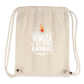 Mimose ist mein Geisttier T-Shirt Lustiges Trinken - Stanley/Stella recycelter Gym Bag - Naturweiß - Vorne