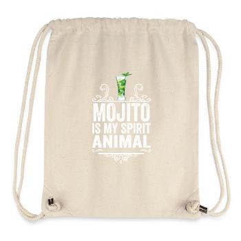 Mojito Ist Mein Geisttier T-Shirt Lustiger Cocktail - Stanley/Stella recycelter Gym Bag - Naturweiß - Vorne