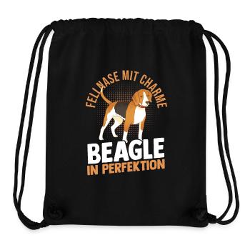 Hund Beagle - Stanley/Stella recycelter Gym Bag - Schwarz - Vorne