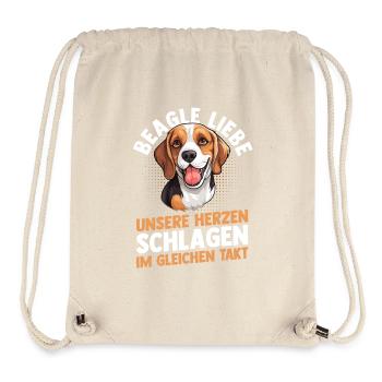 Hund Beagle - Stanley/Stella recycelter Gym Bag - Naturweiß - Vorne