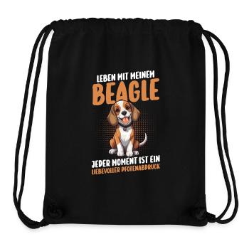 Hund Beagle - Stanley/Stella recycelter Gym Bag - Schwarz - Vorne