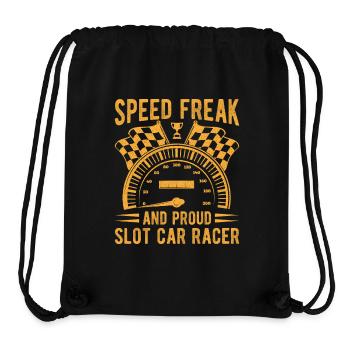 Slot Car Racing Speed Freak & Proud Slot Car Racer - Stanley/Stella Recycled Gym Bag - black - Front