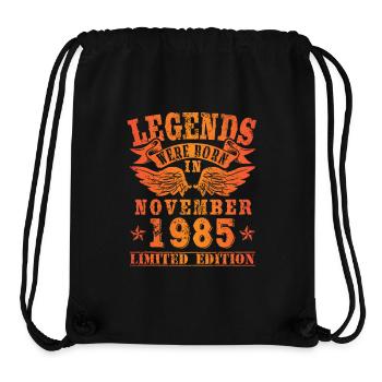 Legends were born in November 1985 Birthday - Stanley/Stella Recycled Gym Bag - black - Front