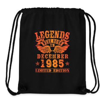 Legends were born in December 1985 Birthday - Stanley/Stella Recycled Gym Bag - black - Front
