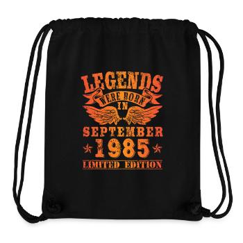 Legends were born in September 1985 Birthday - Stanley/Stella Recycled Gym Bag - black - Front