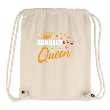 Reine du sundae - Sac à cordon recyclé Stanley/Stella - blanc naturel - Devant