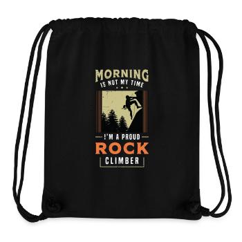 Rock Climber Morning Is Not My Time Mountaineering - Stanley/Stella recycelter Gym Bag - Schwarz - Vorne