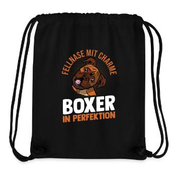 Hund Deutscher Boxer - Stanley/Stella recycelter Gym Bag - Schwarz - Vorne