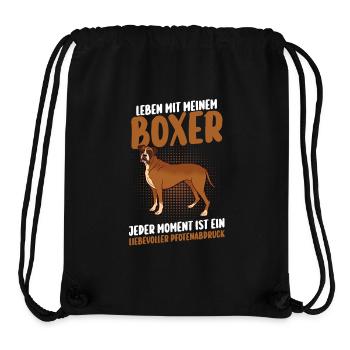 Hund Deutscher Boxer - Stanley/Stella recycelter Gym Bag - Schwarz - Vorne