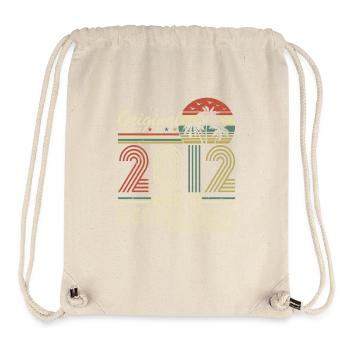 Original 2012 Vintage Vintage Anniversaire Rétro - Sac à cordon recyclé Stanley/Stella - blanc naturel - Devant