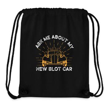 Posez-moi des questions sur mon nouveau cadeau Slot Car Racer Slotracing - Sac à cordon recyclé Stanley/Stella - noir - Devant