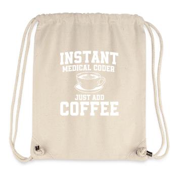 Spécialiste du codage Chemise de café - Sac à cordon recyclé Stanley/Stella - blanc naturel - Devant