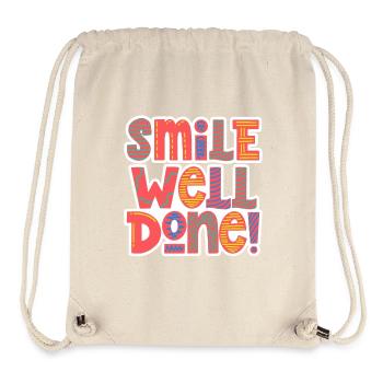 Smile Well Done! - Stanley/Stella Recycled Gym Bag - natural - Front