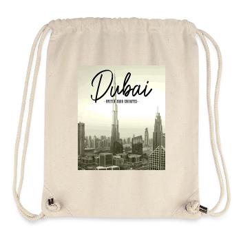 Dubai Skyline UAE Souvenir - Stanley/Stella Recycled Gym Bag - natural - Front