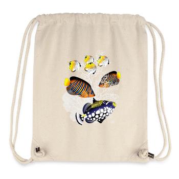 coral reef lake fish sea resort beach - Stanley/Stella Recycled Gym Bag - natural - Front