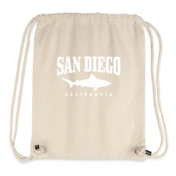 San Diego Kalifornien Vintage Souvenir - Stanley/Stella recycelter Gym Bag - Naturweiß - Vorne
