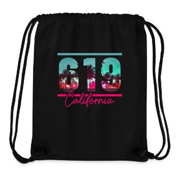 San Diego Kalifornien Vintage Souvenir - Stanley/Stella recycelter Gym Bag - Schwarz - Vorne