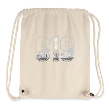 San Diego Kalifornien Vintage Souvenir - Stanley/Stella recycelter Gym Bag - Naturweiß - Vorne