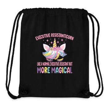 Executive Assistanticorn like a normal Assistant - Stanley/Stella Recycled Gym Bag - black - Front