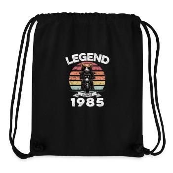 1985 anniversaire légende depuis le coucher du soleil Teddy - Sac à cordon recyclé Stanley/Stella - noir - Devant