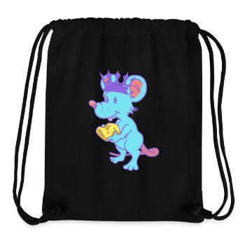 Rodent, Rat, Cheese, King, Mouse, Pets, Child - Stanley/Stella Recycled Gym Bag - black - Front