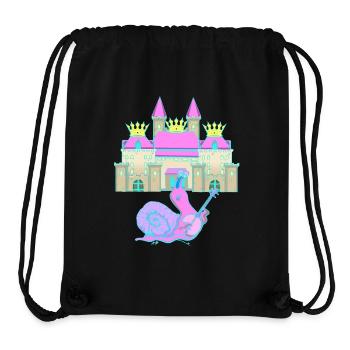 Schnecke Mittelalter Hofnarr Narr Komiker lustig - Stanley/Stella recycelter Gym Bag - Schwarz - Vorne