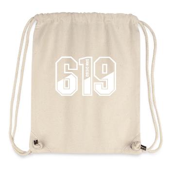 San Diego Kalifornien Vintage Souvenir - Stanley/Stella recycelter Gym Bag - Naturweiß - Vorne
