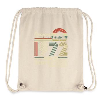 Millésime 1972 – Né dans les légendes - Sac à cordon recyclé Stanley/Stella - blanc naturel - Devant
