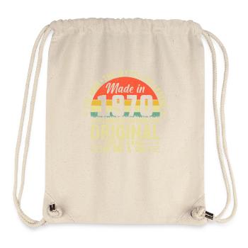 Vintage 1970's Birthday Celebration - Stanley/Stella Recycled Gym Bag - natural - Front