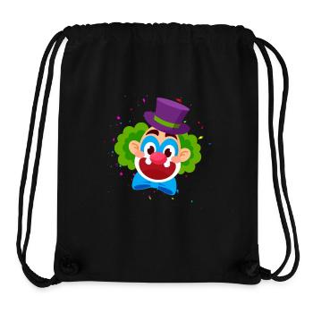 Clown, Carnival, Carnival, Carnival Costume, Parade, Celebration, Jester, - Stanley/Stella Recycled Gym Bag - black - Front