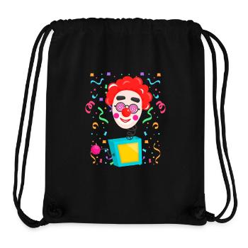 Clown, Carnival, Carnival, Carnival Costume, Parade, Celebration, Jester, - Stanley/Stella Recycled Gym Bag - black - Front