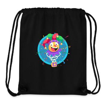 Clown, Carnival, Carnival, Carnival Costume, Parade, Celebration, Jester, - Stanley/Stella Recycled Gym Bag - black - Front