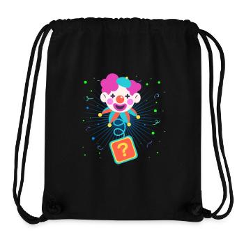 Clown, Carnival, Carnival, Carnival Costume, Parade, Celebration, Jester, - Stanley/Stella Recycled Gym Bag - black - Front