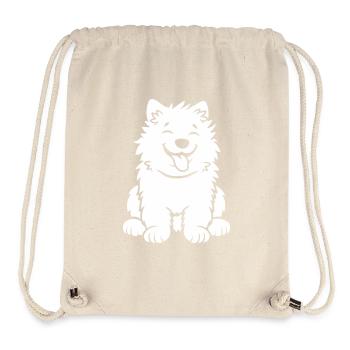 Samoyed Dog - Stanley/Stella Recycled Gym Bag - natural - Front