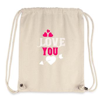 Liebe dich - Stanley/Stella recycelter Gym Bag - Naturweiß - Vorne