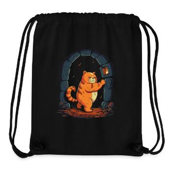 The roundish, thick red dungeon tomcat, the cat - Stanley/Stella Recycled Gym Bag - black - Front